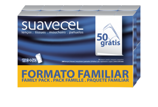 Lenços Formato Familiar 10 x 24